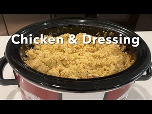 Chicken & Dressing in the crockpot!!