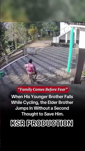 भाई के लिए भाई ने लगाई छलांगCCTV कैमरा में हुआ ये विडियो कैद #भाई #status #brotherhood #militarybrat