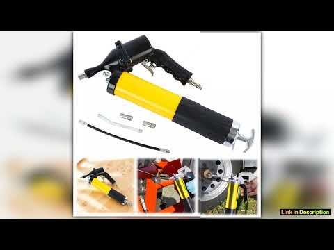 400CC Air Operated Grease Gun 6000PSI Pneumatic Grease Gun Flexible Hose Pneumatic Compressor Pump