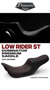 Dominator Industries just dropped a game-changer for Harley's 2020-2025 Low Rider S & ST models. The Stealth-Grip™ Premium Saddle is built for comfort, durability, and unmatched style. Handcrafted in the USA with UV-coated, fade-resistant stitching, gel shock technology, and our exclusive InvisiGrip™ to keep you locked in for the ride. Click by and upgrade your ride today! Use code DAYTONA for 10% OFF. | Dominator Industries