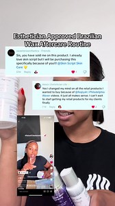 Your esthetician approved Brazilian wax aftercare routine💕 Products ...