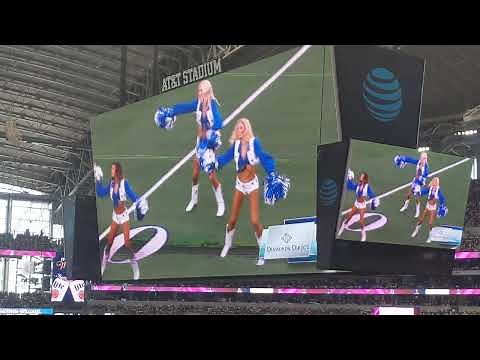 Dallas Cowboys Cheerleaders Tori Diamonds Direct Sidelines Sweetheart 9/18/22 vs Cincinnati Bengals