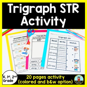 Three Letter Blends STR Activity | Trigraphs Practice