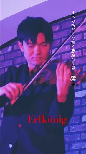 メロディも伴奏もリズムも4本の指だけで。エルンスト: 「魔王」による大奇想曲 #ヴァイオリン#violin#ヴァイオリニスト#violinist