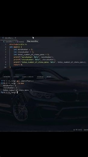 C Identifiers Explained (Desi Style!) 😂 #Shorts #CodeX
