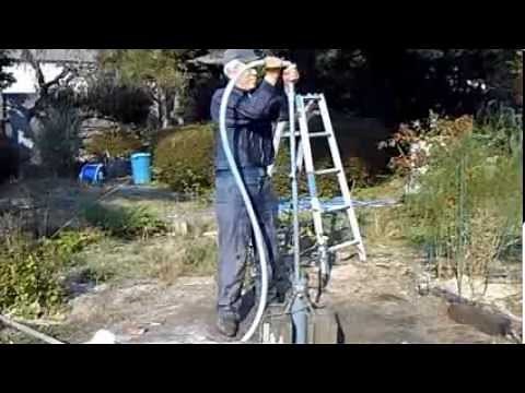 風圧式井戸掘り