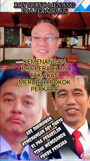 ROY SURYO'S WIN TODAY WON'T CHANGE THE CORE OF THE CASE #diplomacase