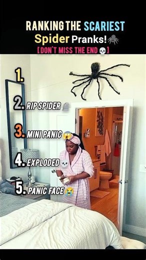 Top 5 Scariest Spider Pranks 😱#spiderprank#funnypranks#ranking#viralshorts