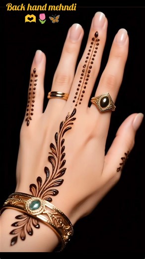 OMG! 😱 Stunning Back Hand Mehndi Design 2025 | So Easy & Beautiful ✨🔥😍