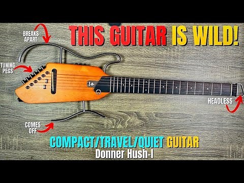 This Compact/Travel Guitar BREAKS APART - Donner HUSH I - Demo/Review