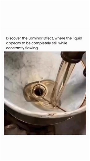 @Get_risen : The Viral Storybook on Instagram: "The Laminar Effect, also known as laminar flow, is a phenomenon in which a liquid, despite appearing completely motionless, is actually flowing continuously and without visible distortions. This effect is remarkable because the flow of the liquid occurs in parallel layers at a constant speed, without turbulence between them. This type of flow is especially valued in situations where precision and the minimization of turbulence are crucial, such as 