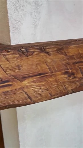 Wood Fireplace Corner Mantel Shelf- Custom Size Distressed Beam Shelf - Etsy