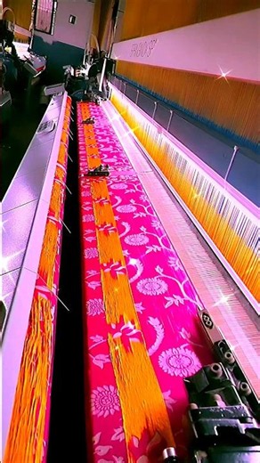 Amazing Textile Manufacturing Process 🧵 | Modern Fabric Factory #shorts