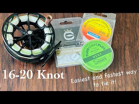 How to tie the 16-20 knot (Pitzen). The easiest and fastest way.