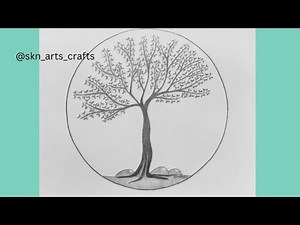 How to draw the Realistic Tree Drawing step by step / Neem Tree Drawing/ Pencil Drawing