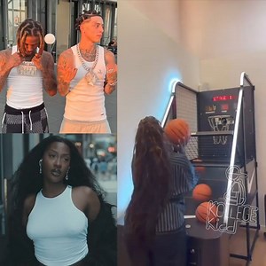229K views · 10K reactions | Lil Durk defeäts Tems and Central Cee in arcade basketball game in Paris.  | Gifted_Son_Blog | Facebook