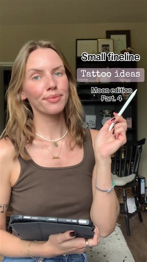 Moonchild Tattoo Ideas: Small Fineline Moon Edition Part 4