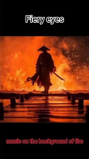 Fiery eyes | music on the background of fire #music