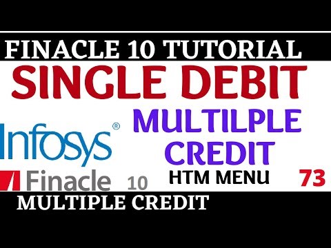 Finacle 10 Tutorial || HTM || Single Debit Multiple credit || Learn and gain