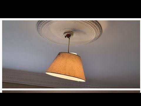 How to remove decorative ceiling rose without any mess...