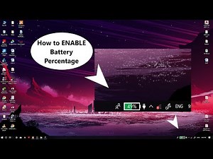How to enable battery percentage icon on laptop/desktop | How to fix battery percentage in desktop