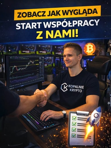 Start z KOPALNIE KRYPTO krok po kroku: co dostajesz od 1. dnia i jak szybko ruszasz z kopaniem? Zastanawiasz się, jak wygląda start współpracy z KOPALNIE KRYPTO? U nas nie zostajesz z tym sam — od pierwszego dnia masz proces rozpisany krok po kroku. Na start dostajesz wideo instrukcję, w której pokazujemy: ✅ jak dołączyć do serwisu KOPALNIE KRYPTO Klub ✅ jak założyć konto w HiveOS, żebyś zawsze wiedział, co dzieje się z Twoim serwerem obliczeniowym ✅ jak założyć i zweryfikować konta giełdowe ✅ j