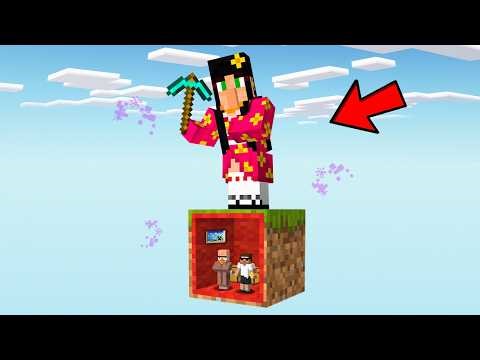 We Secretly Hide Inside Mennu's One Block in Minecraft..