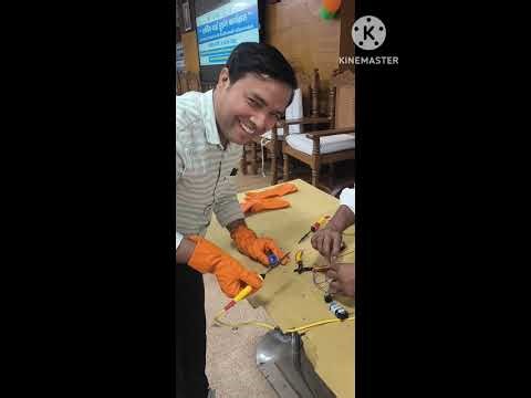 Learning by doing practical session making parallel series झालर by team etawah