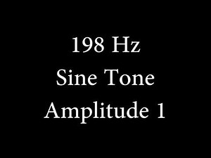 198 Hz Sine Tone Amplitude 1