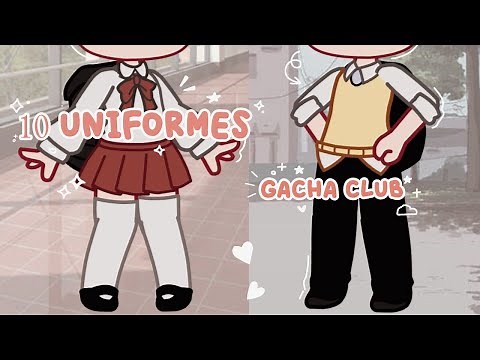 10 uniformes escolares para Gacha club 🏫✨ ( aesthetic )