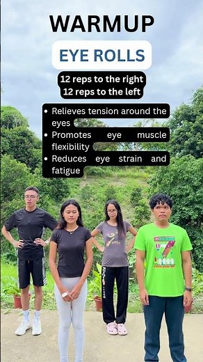 Warmup Exercises Eye Rolls