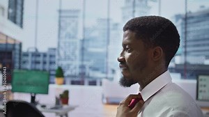 Nervous timid candidate feeling anxious during a job interview with the recruitment team, being very uncomfortable and insecure about getting the job offer. Shy job seeker. Close up. Camera B.