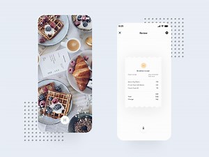Scanning receipt - Mobile App Animation