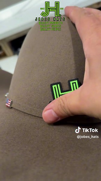 Shaping a hat ASMR by Jobes Hats #jobeshatstore #jobeshats #jhbrand #ASMR #americanhatco