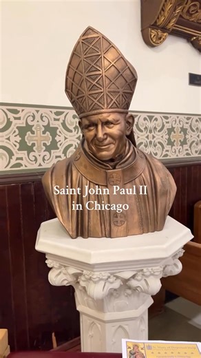 Our Polish Pope Saint John Paul II - commonly referred to as JPII Born in Poland in 1920 as Karol Wojtyła, his Catholic upbringing came up in tough times - world wide depression of the 30s, death of all his immediate family, the Nazis invaded Poland. He did underground seminary, studied in Rome, thenserved as a pastor of a parish, followed by a role as chaplain at a university, then an auxiliary bishop in Krakow in 1958. As a bishop, he attended Vatican II and contributed to its Pastoral Constit