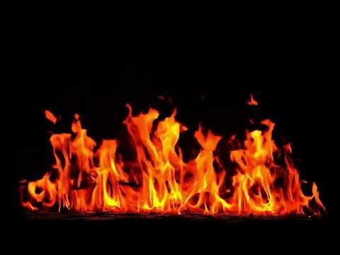 Roaring Fire Line (4K) | Intense Crackling & Popping Sounds for Ambiance