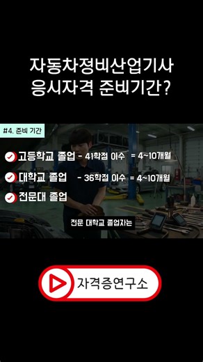 자동차정비산업기사 응시자격 준비 기간, 얼마나 걸릴까?