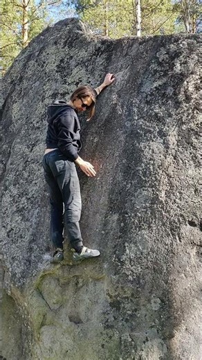6A boulder flash in Muurame, Finland
