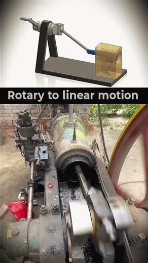 Rotary to Linear Motion Explained in Seconds 🤯 #shorts