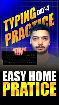 “⌨️ Typing Practice Day-4 🚀 | Start Your Speed Journey Today!” #typingpractice #amit