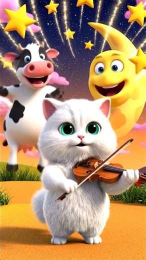 Hey Diddle Diddle 🐄🌙 | Fun Nursery Rhyme for Kids | Cow Jumps Over the Moon