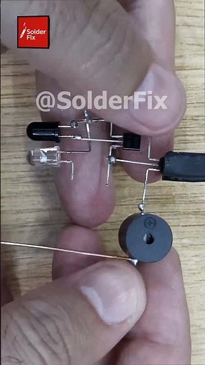 How to Make IR Proximity Sensor with Buzzer #shorts