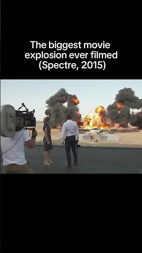 The biggest movie explosion ever filmed (Spectre, 2015)