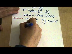 Finding the Inverse of a 2x2 Matrix.MPG