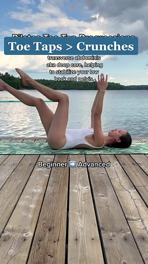Pilates Toe Taps for Core Strength