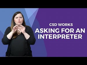 Asking for an Interpreter for a Job Interview (in ASL)