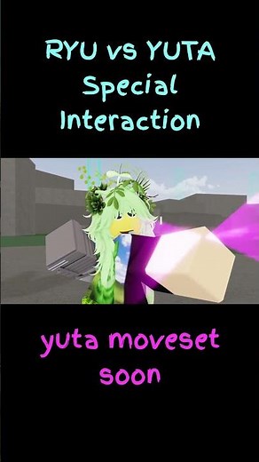 RYU vs YUTA BEAM CLASH #roblox #jjs #jujutsushenanigans #jujutsukaisen #yuta #ryu #skillbuilding