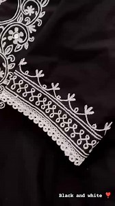 Black and white kurta shalwar, with krinkle chiffon Dupatta ready to wear ! Available in all sizes. Customized sizes are acceptable. 7000/- PKR (stitched suit) | Grab a Look