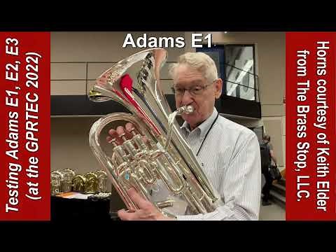 Comparing 3 Adams Euphoniums at GPRTEC, E1, E2, E3 (Gold Brass)