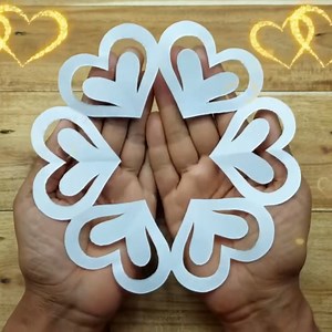 Wow!! Love shape paper cutting design for valentine's day #diy #gifts #handmade | Creative Art & Craft Ideas